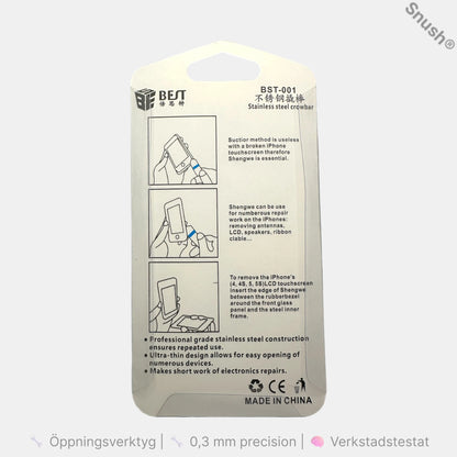 BEST BST-001 öppningsverktyg baksida – instruktioner och användningsområden för mobil- och surfplattereparation