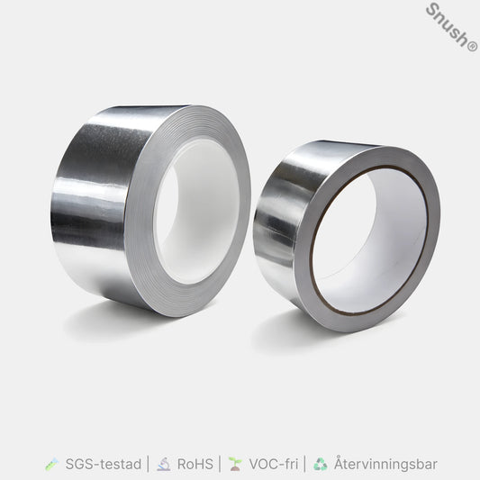 ProLab™ Aluminum Conductive Tape 50 mm × 20 m – single och double conductive aluminiumtejp för EMI och jordning