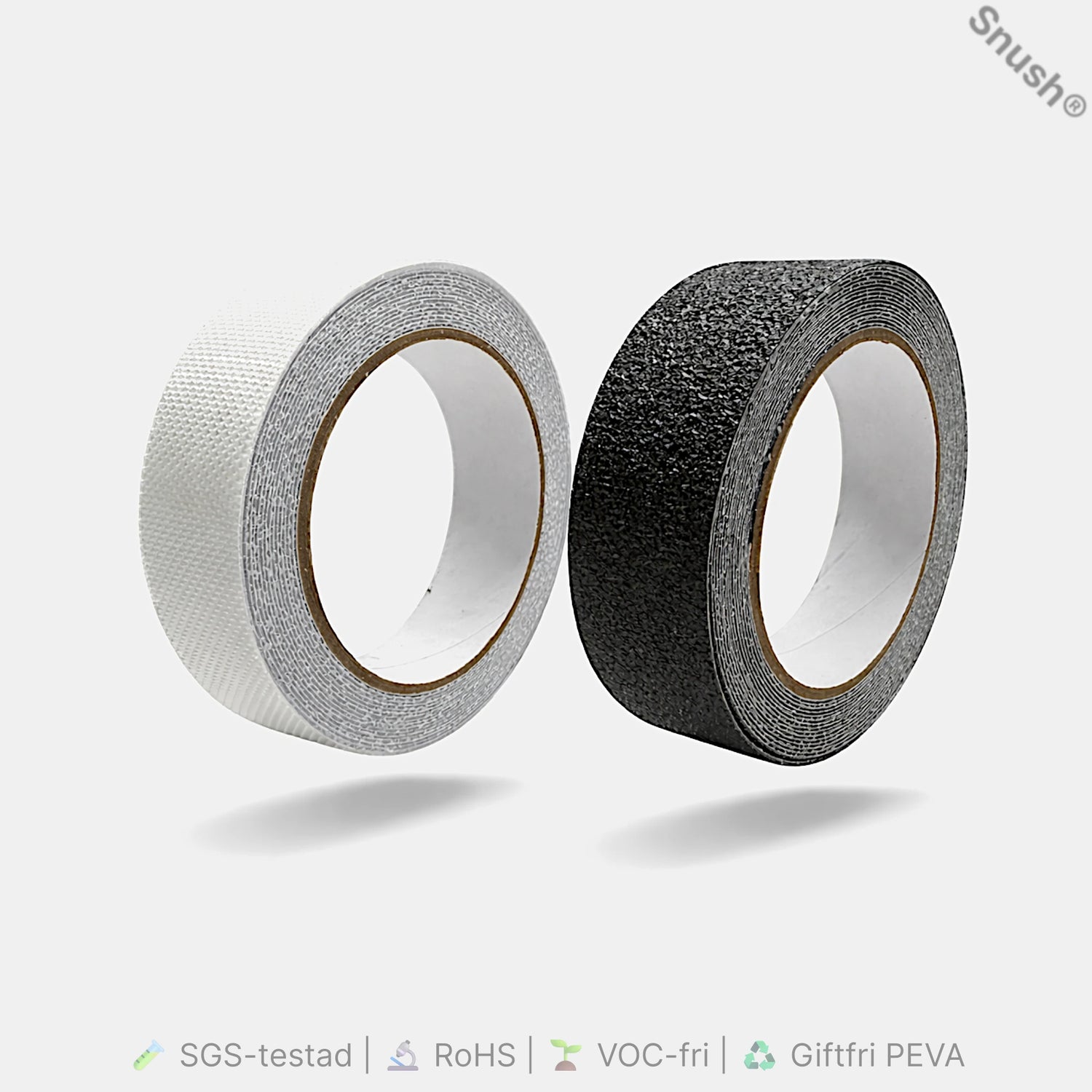 ProLab PEVA Anti-Slip Tape 25 mm x 5 m – halkskyddstejp i transparent och svart PEVA