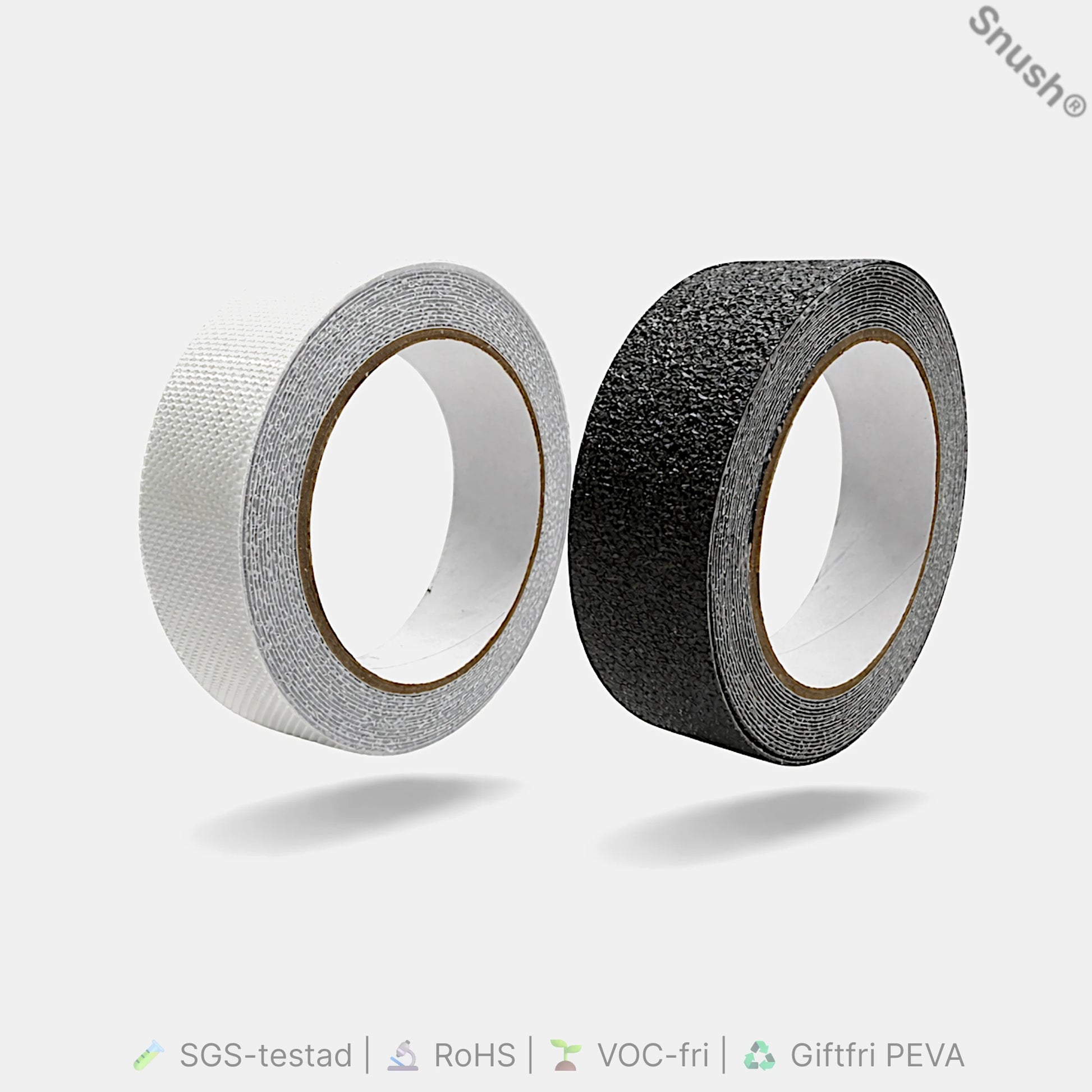 ProLab PEVA Anti-Slip Tape 25 mm x 5 m – halkskyddstejp i transparent och svart PEVA