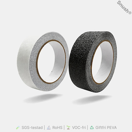 ProLab PEVA Anti-Slip Tape 25 mm x 5 m – halkskyddstejp i transparent och svart PEVA