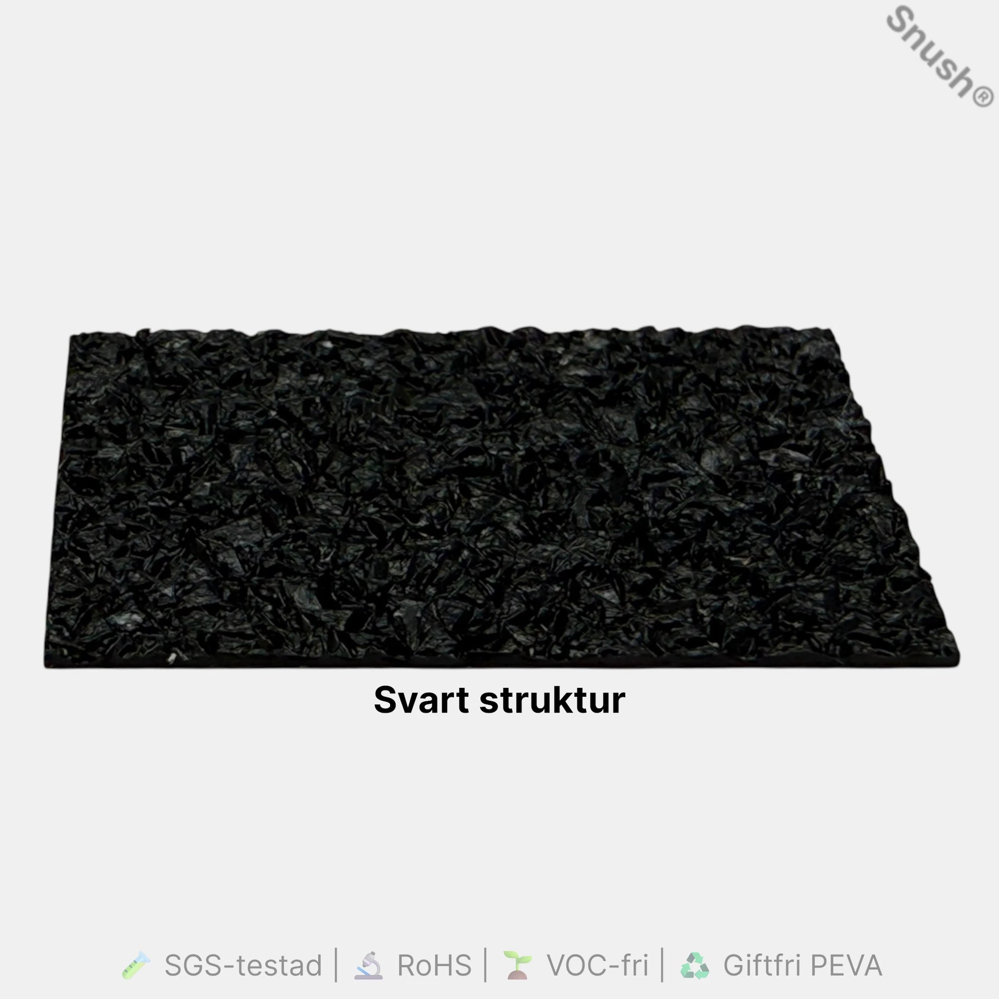 Svart PEVA-struktur på halkskyddstejp – extra grepp för trappor och entréer