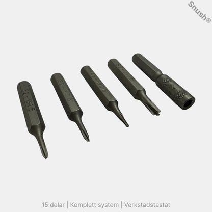 ProLab™ precisionbits för iPhone – Pentalobe, Tri-Point, Phillips och Standoff