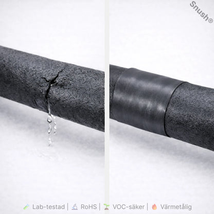 Självsmältande silikontejp för att laga läckande rör och slangar