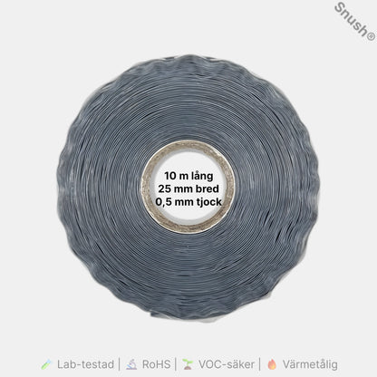 Mått på ProLab™ Silicone Self-Fusing Tape – 25 mm bred, 10 m lång