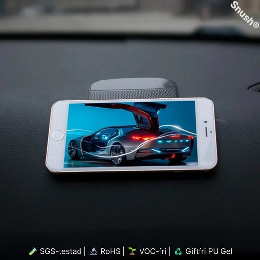 Snush Bilkompis anti-slip pad som håller mobiltelefon stadigt på bilens instrumentbräda