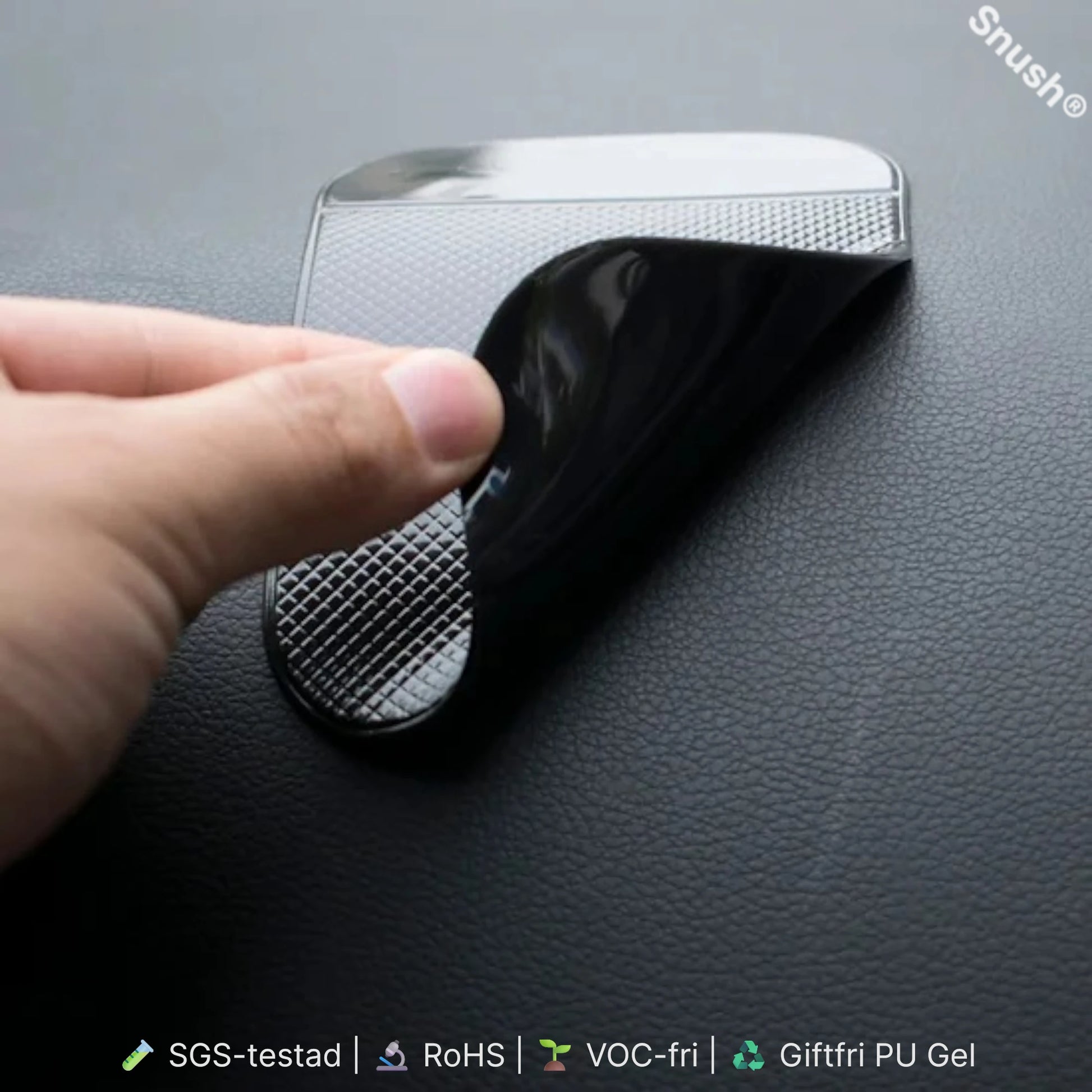 Återanvändbar anti-slip pad i PU-gel som enkelt kan tas bort utan att lämna märken